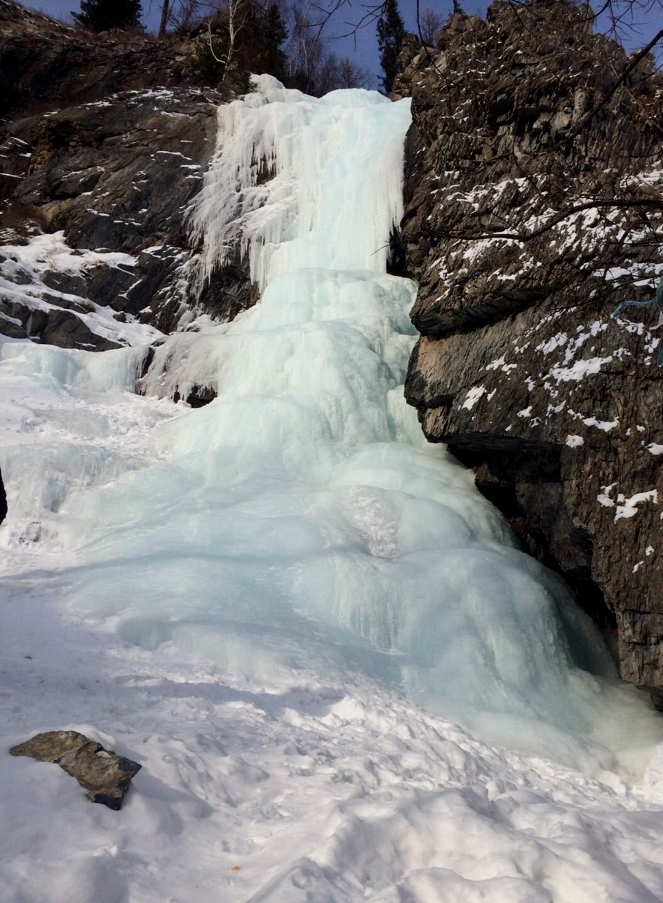 Камышлинский водопад зимой
