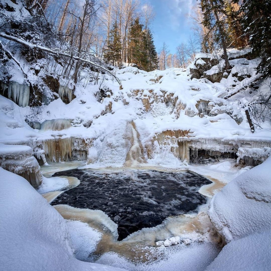 Водопад зимой