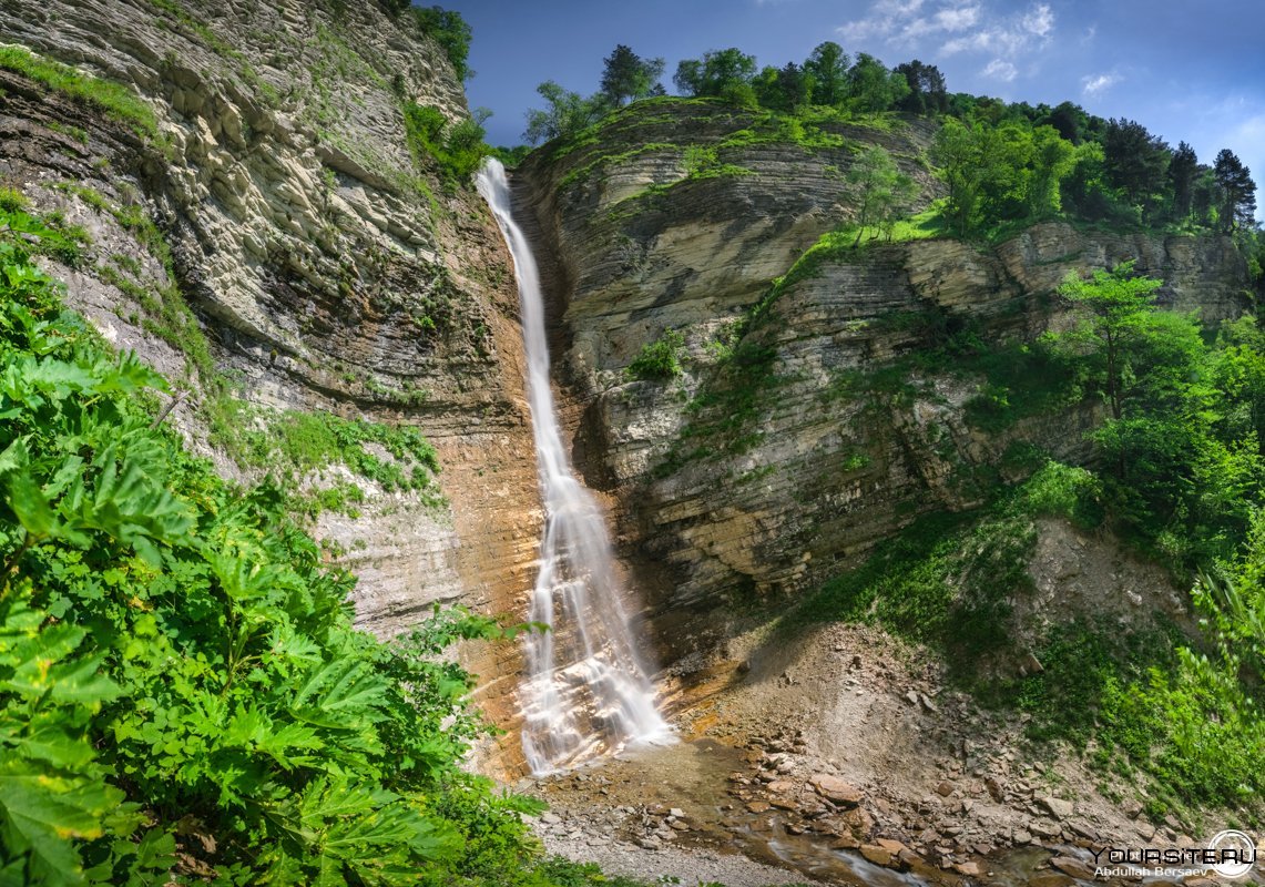 Водопады в Чечне Нихалой