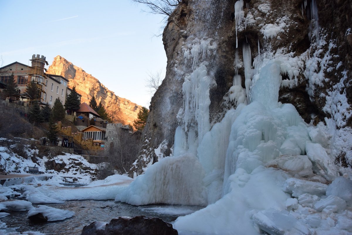 Кисловодск медовые водопады зимой