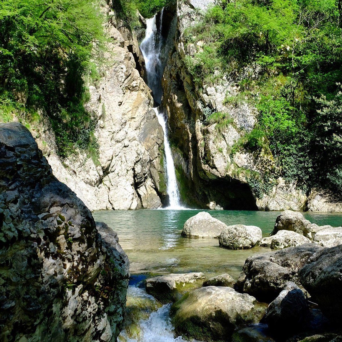 Агурские водопады Краснодарский край