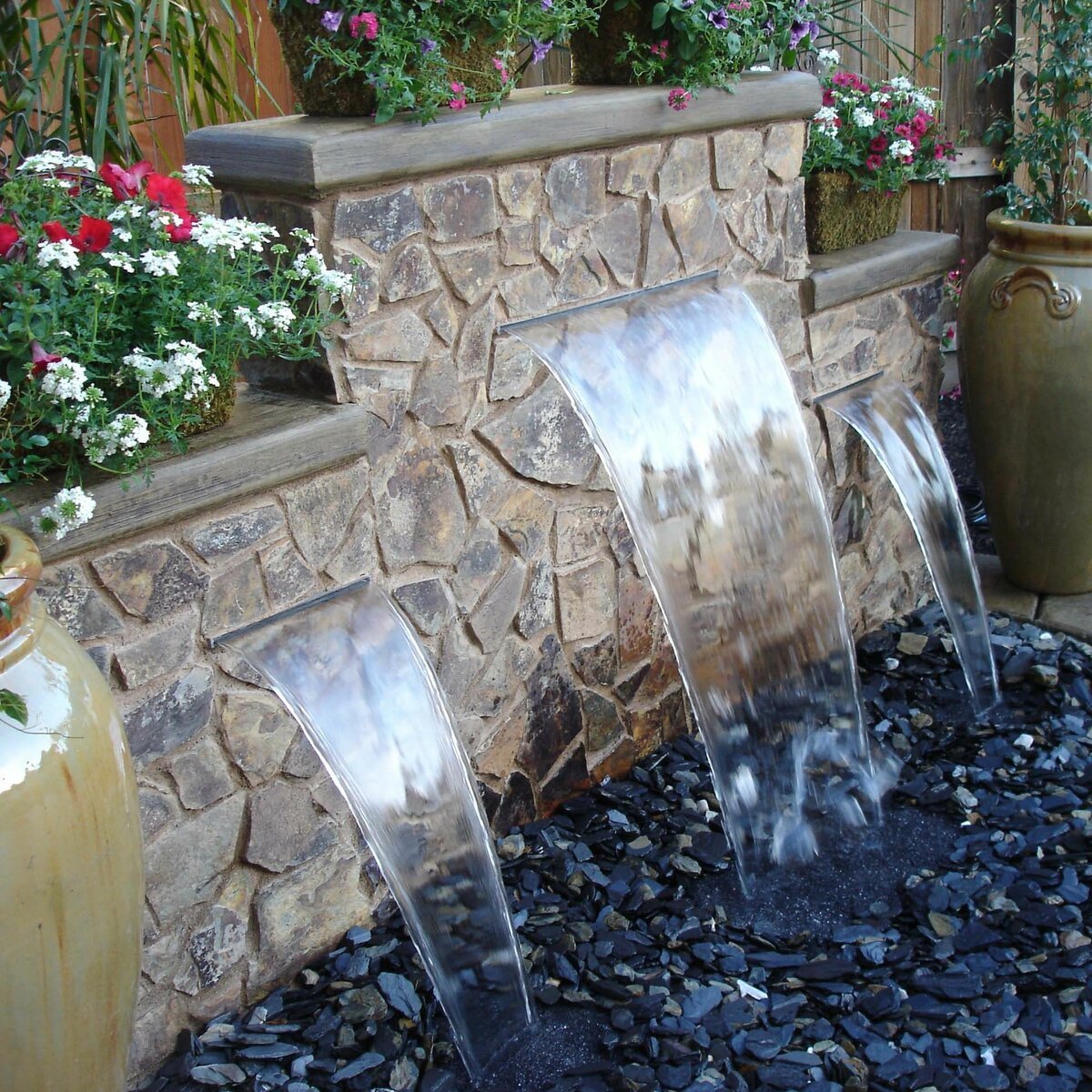 Фонтан уличный водопад Каскад