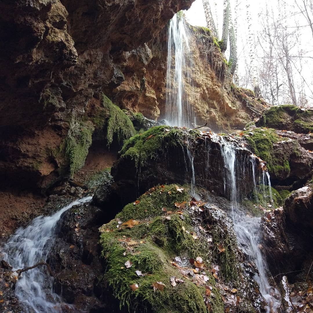 Водопад серебряный Каскад Моргаушский район