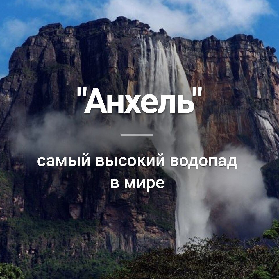 Водопад Анхель на карте мира