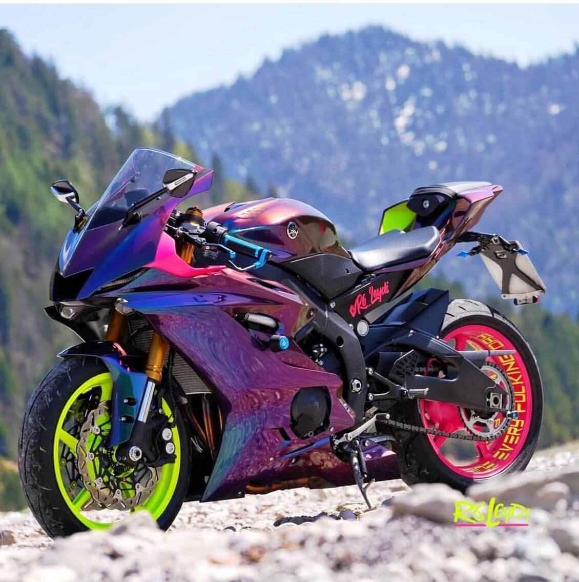 Yamaha r6 лайм