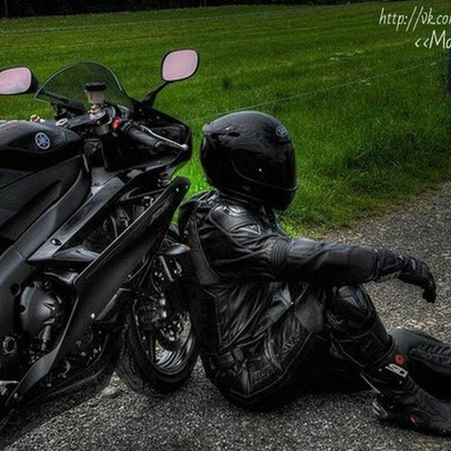 Yamaha YZF r6 байкер черный