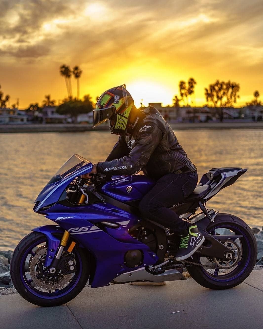 Yamaha YZF r6 байкер