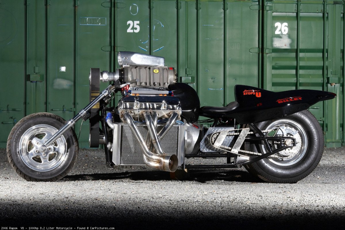 Мотоцикл с v8 Dragster
