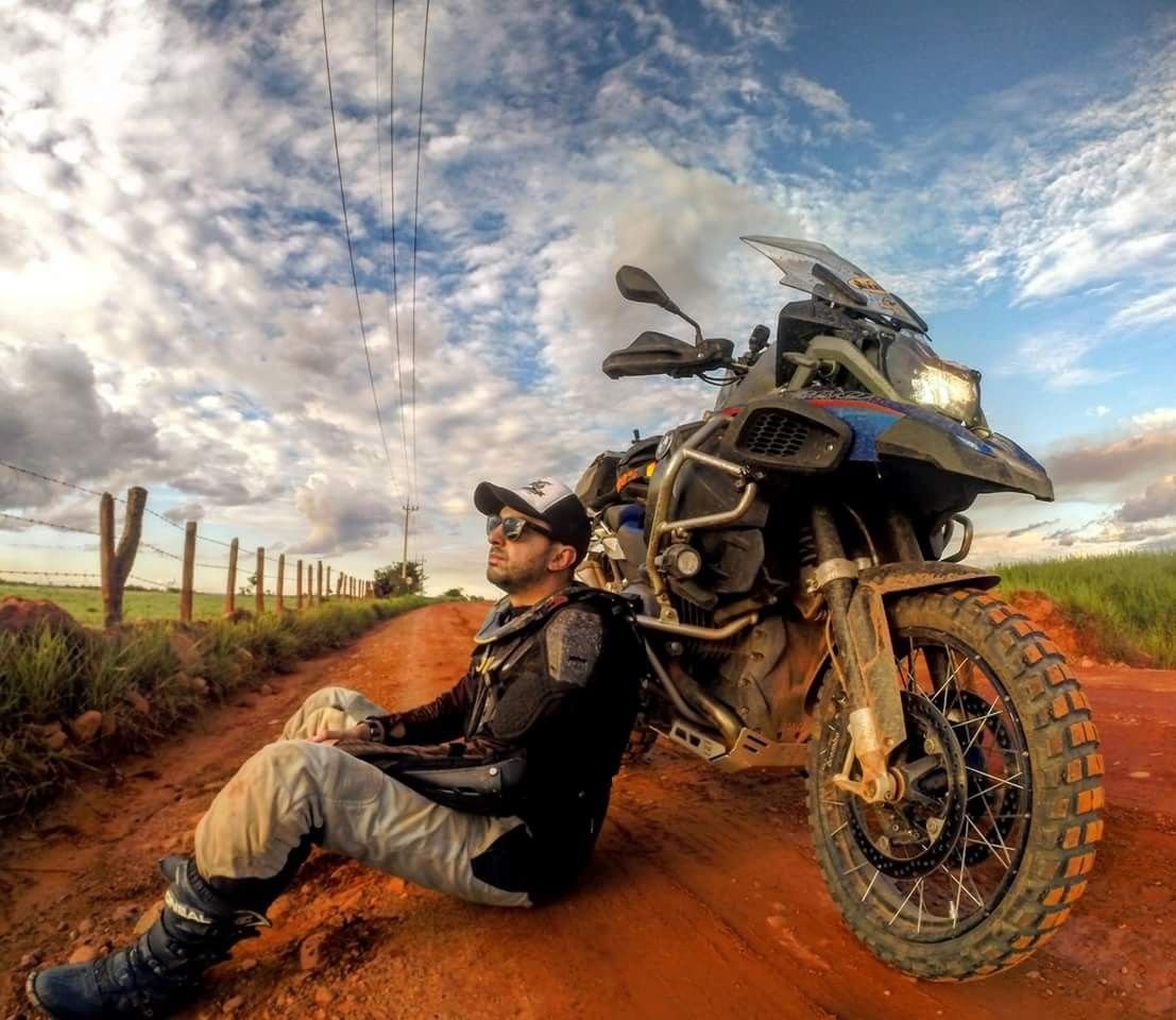 Красивый Adventure мотоцикл