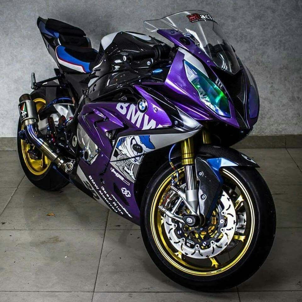 Мотоцикл БМВ 1000rr фиолетовый