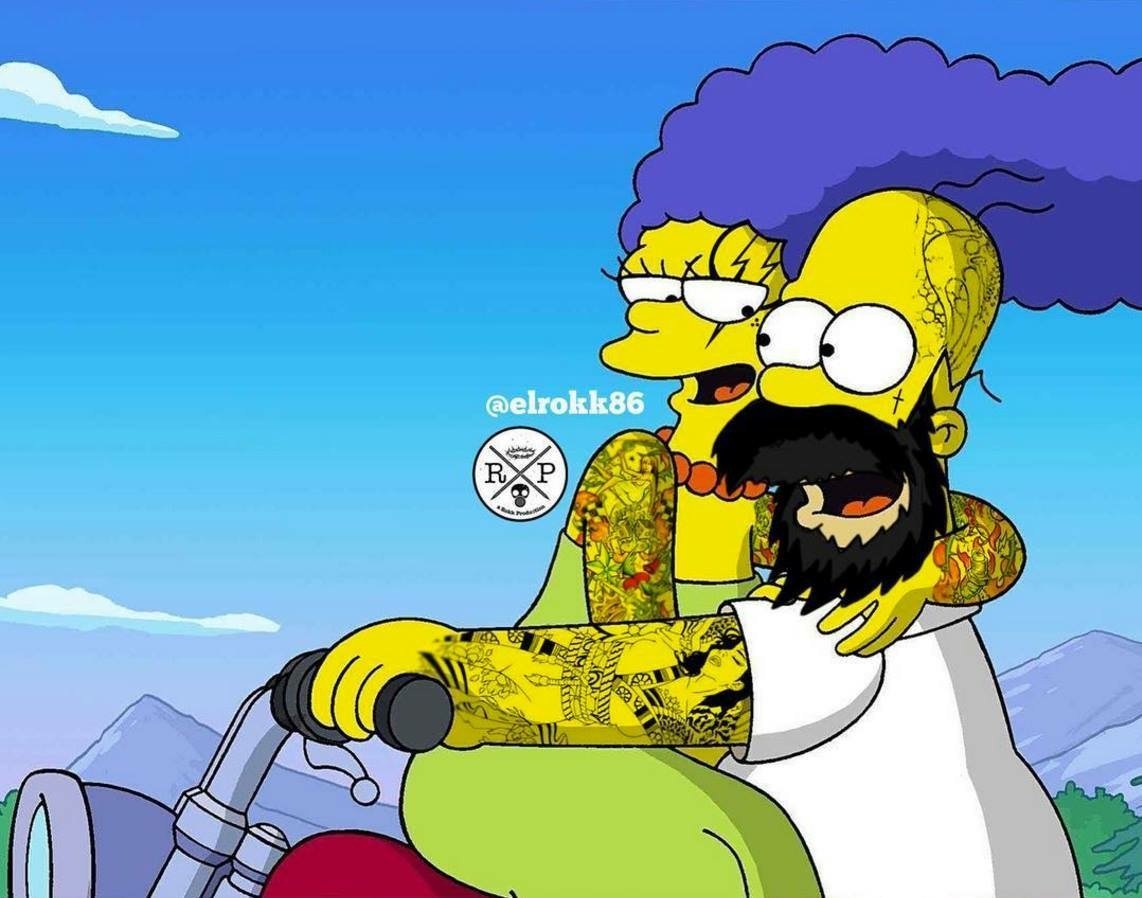 Мардж симпсон тату
