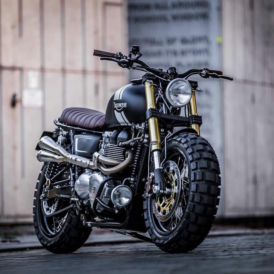Triumph Bonneville t100 скремблер