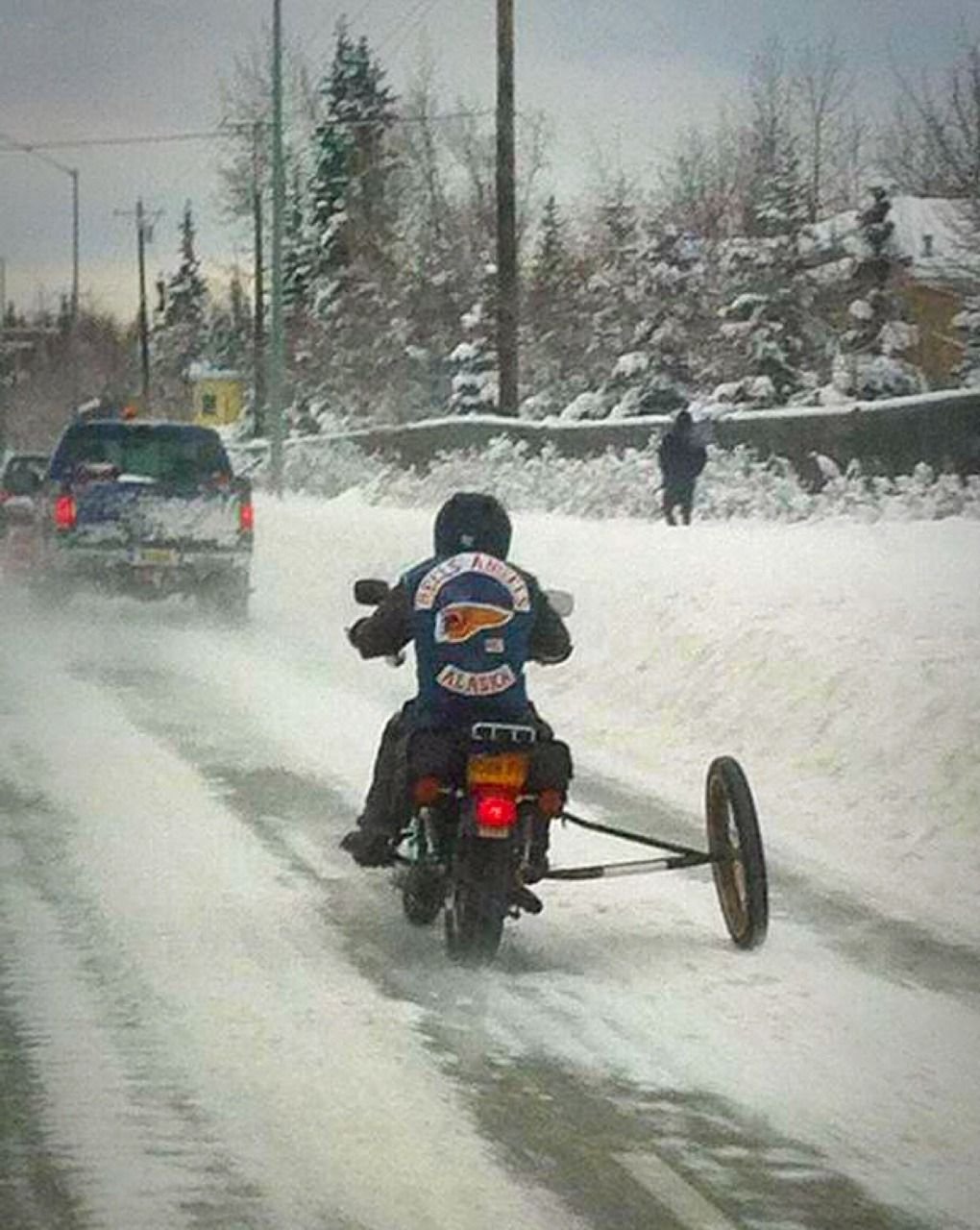 Мотоцикл зимой