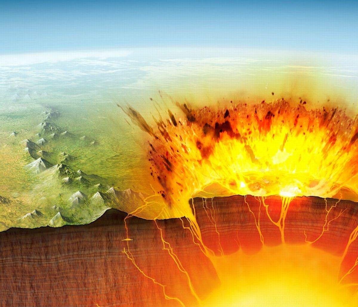 Кратер вулкана Йеллоустоун