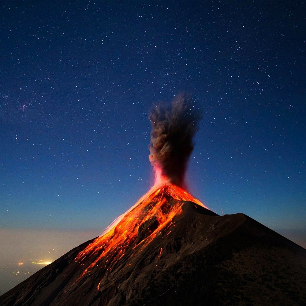 Eruption вулкан