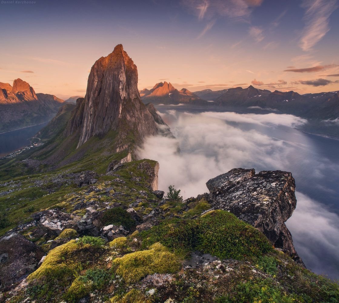 Гора Senja Норвегия