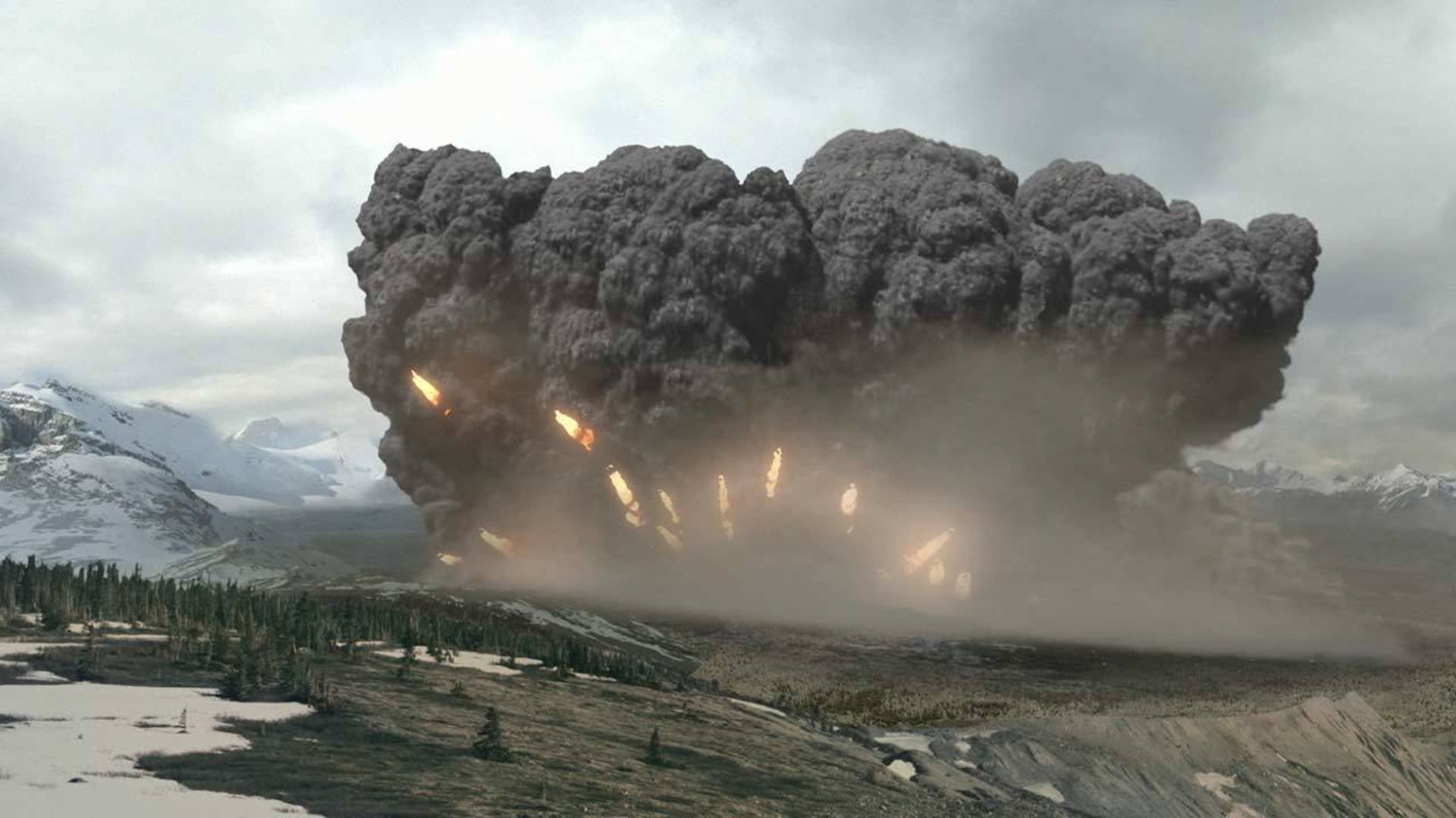 Самое мощное теплое. Вулкан Йеллоустоун извержение. Вулкан Элстоун извердение. Супервулкан Йеллоустоун извержение. Извержение Йеллоустоун 2012.