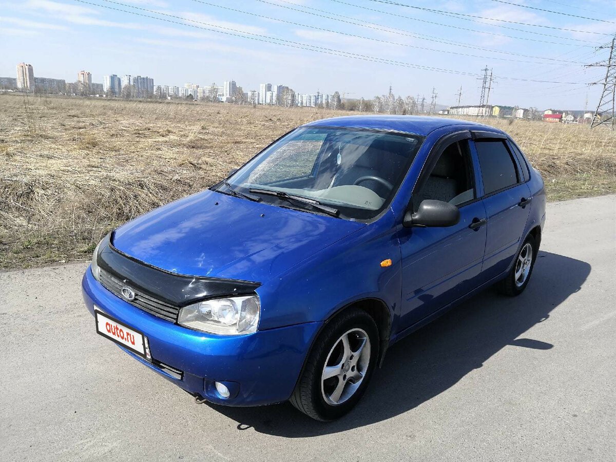 Лада Калина седан 2007 синий