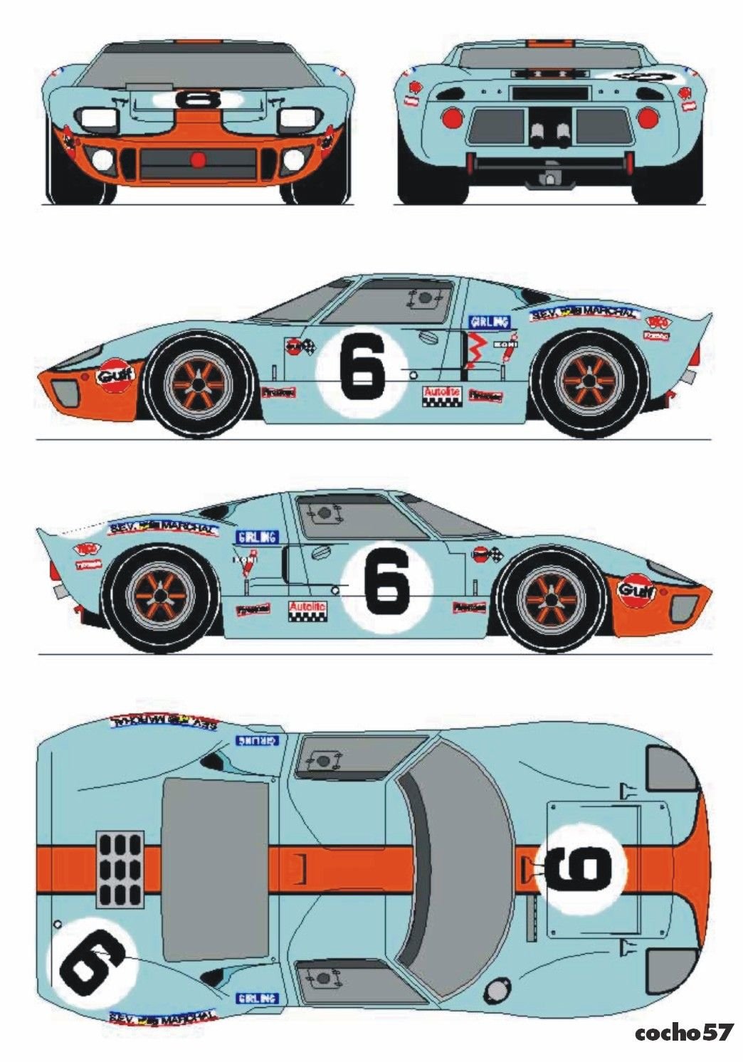 Ford gt40 Gulf
