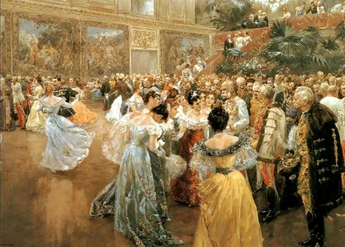 Вильгельм Гаузе - картины "бал в Хофбурге" (1900)