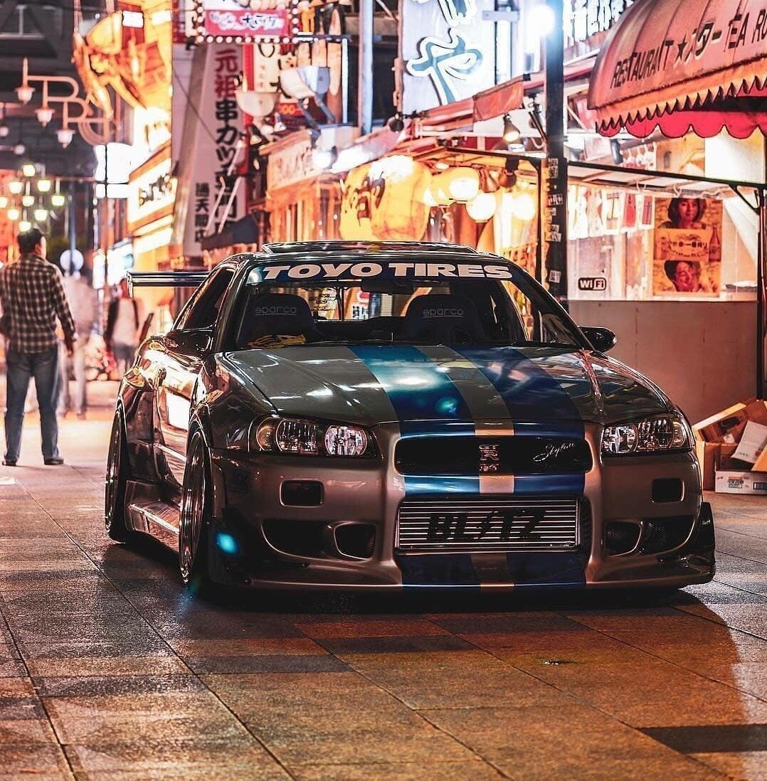 Nissan Skyline r34 на японском