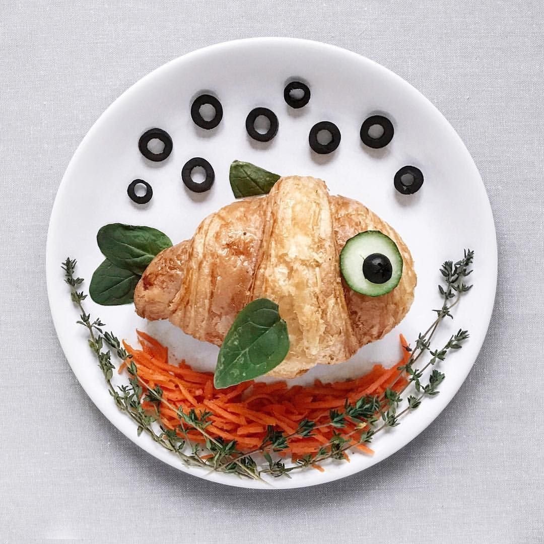 Необычное украшение еды