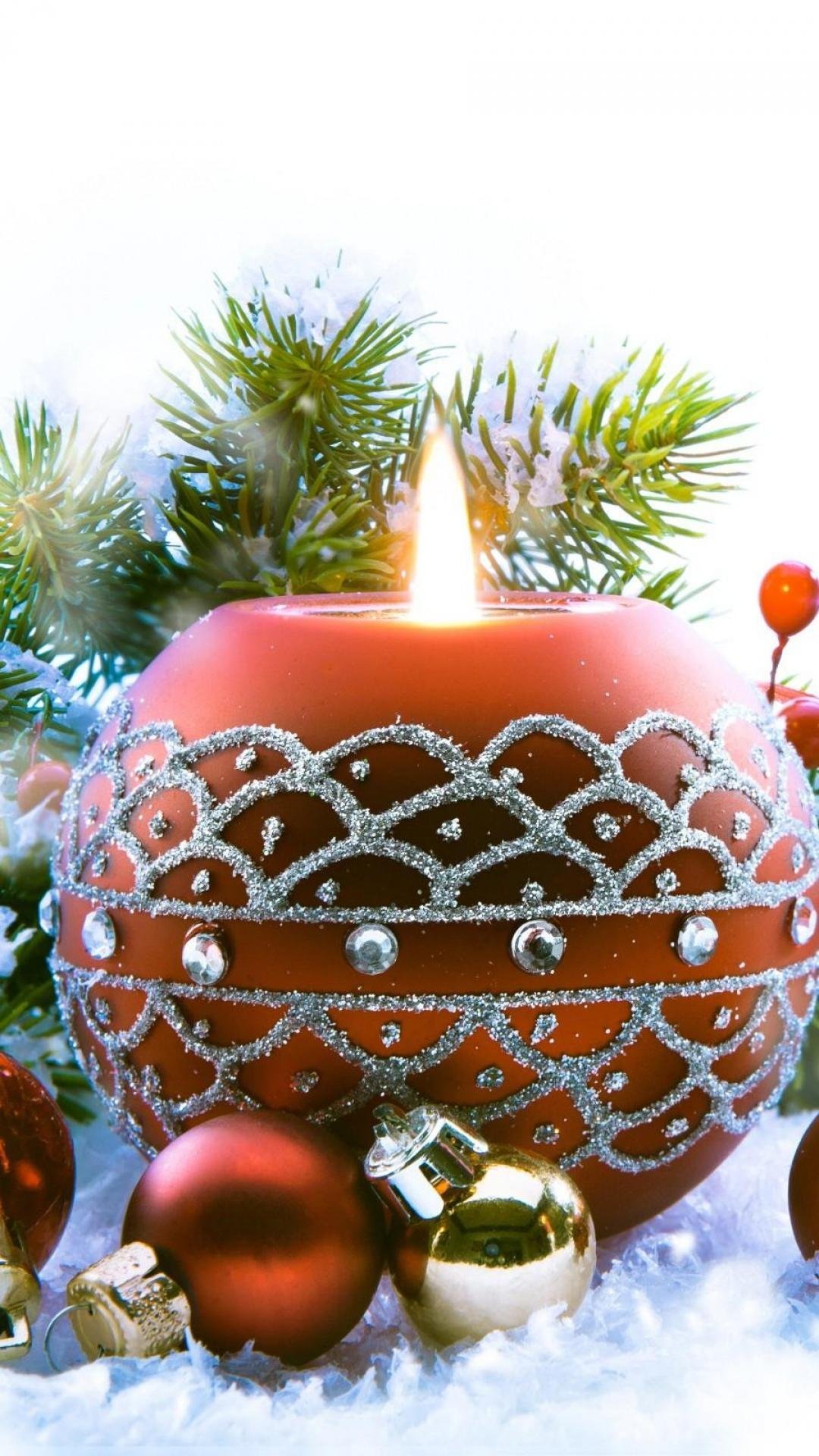 Новогодняя свеча