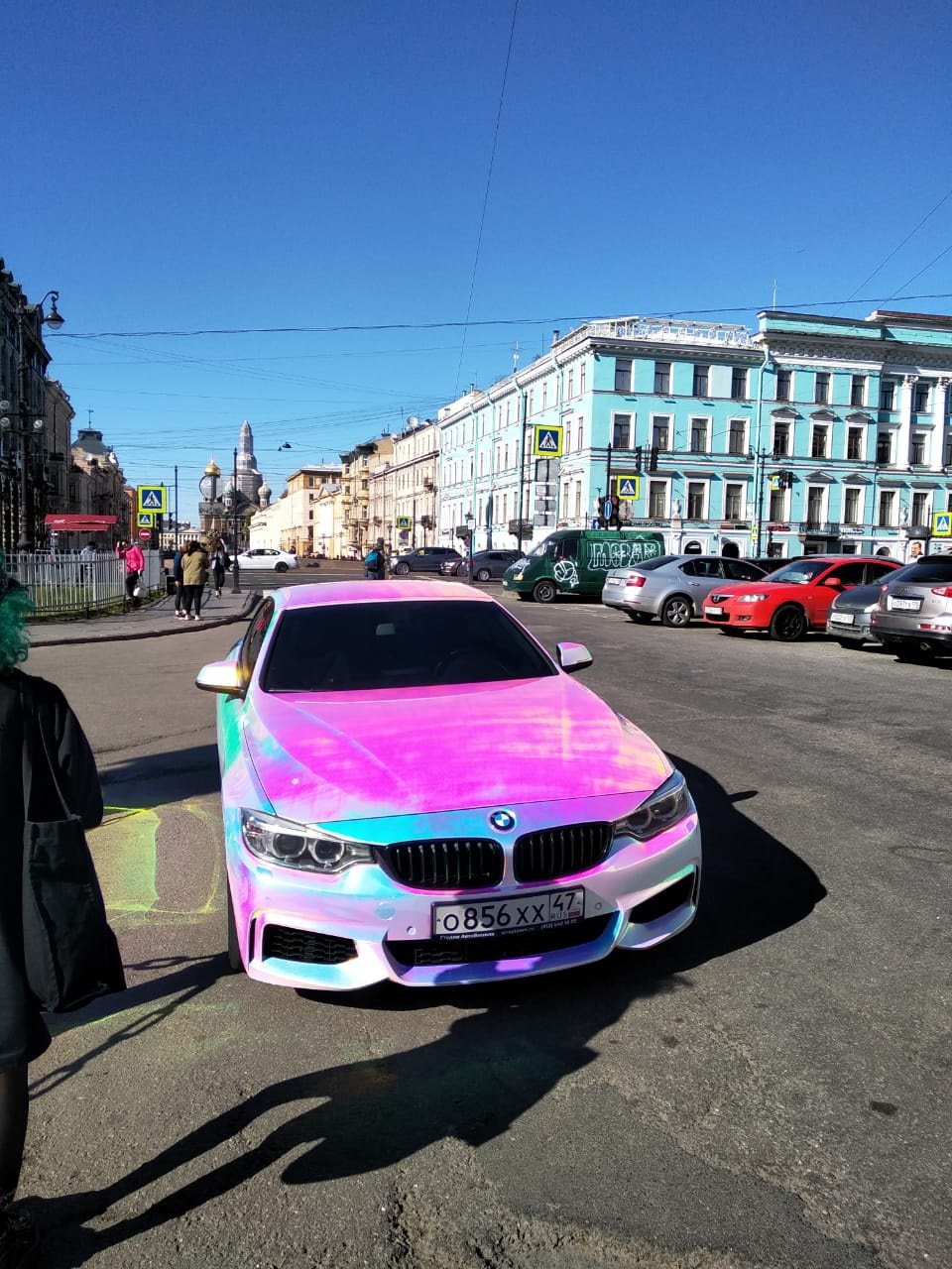БМВ 5 хамелеон плёнки
