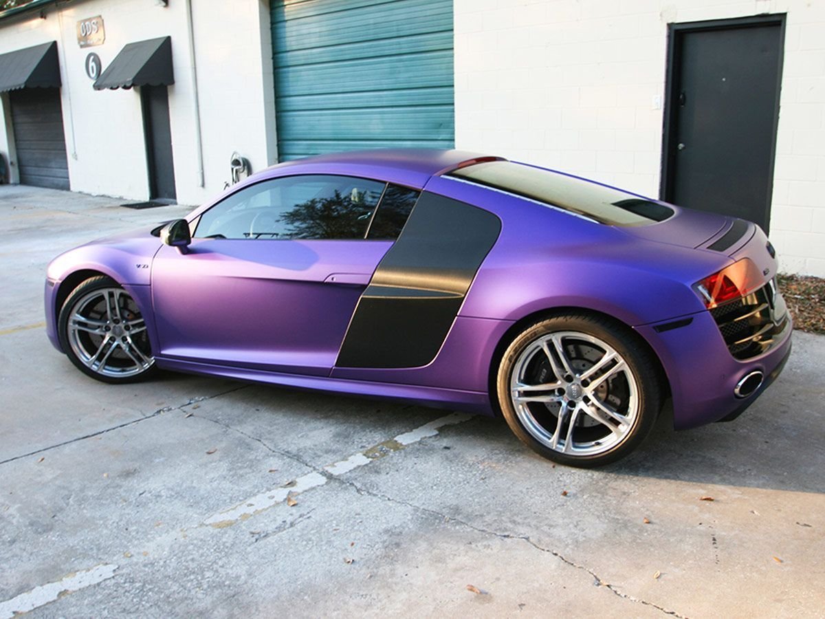 Audi r8 фиолетовая