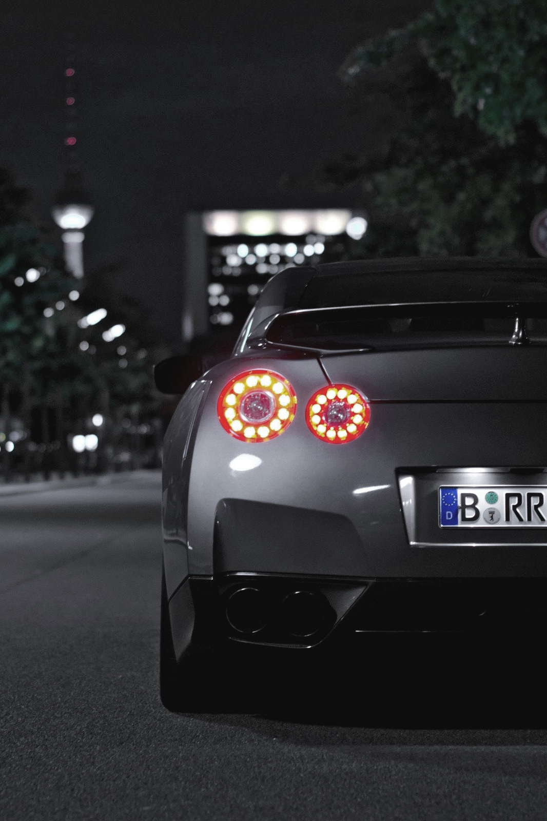 Nissan GTR Night 4к