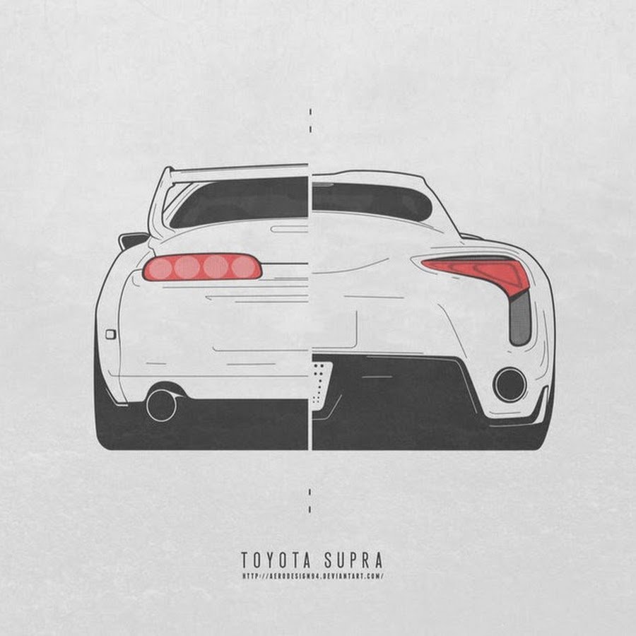 Toyota Supra a80 чертеж