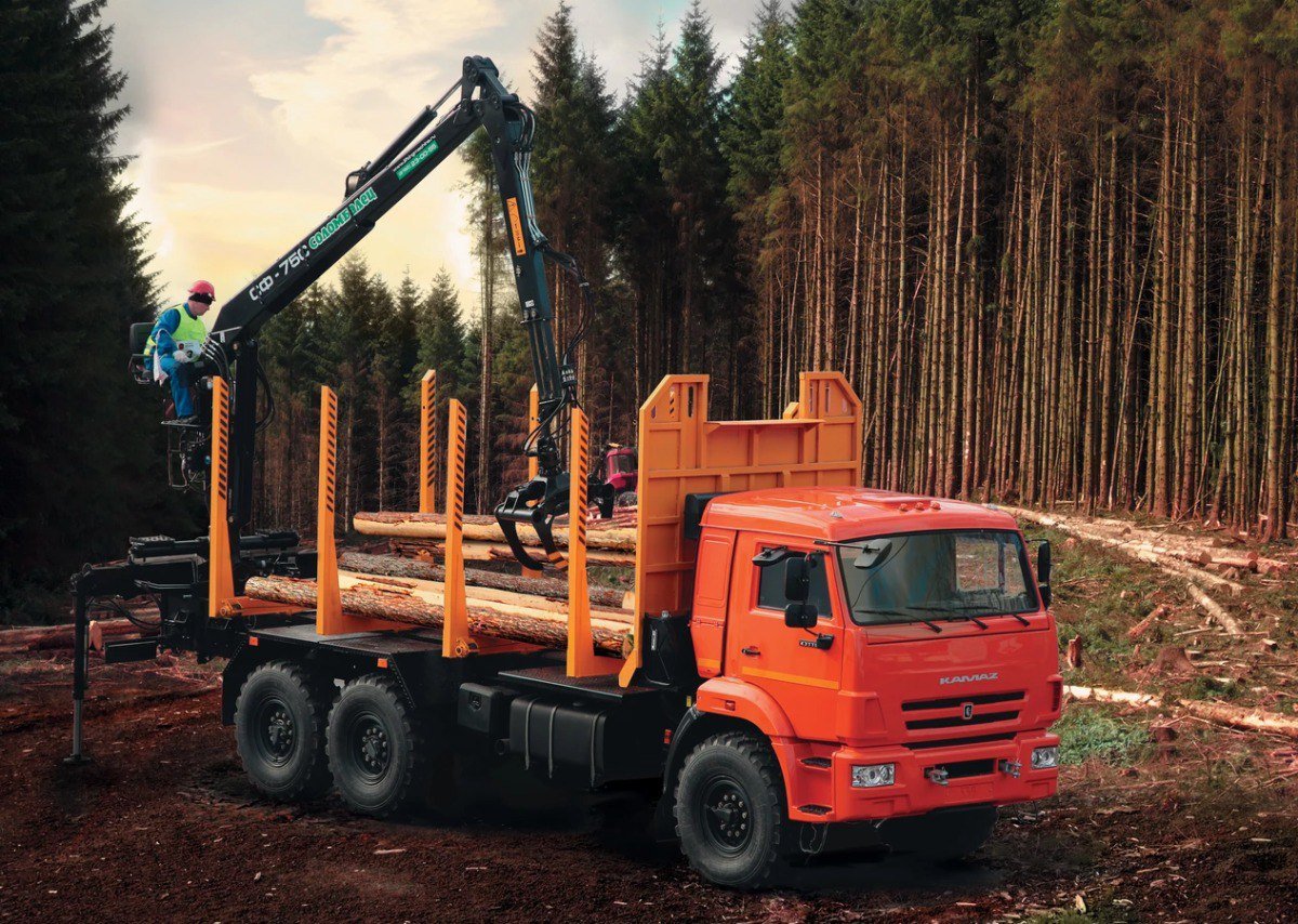 КАМАЗ 65225 лесовоз