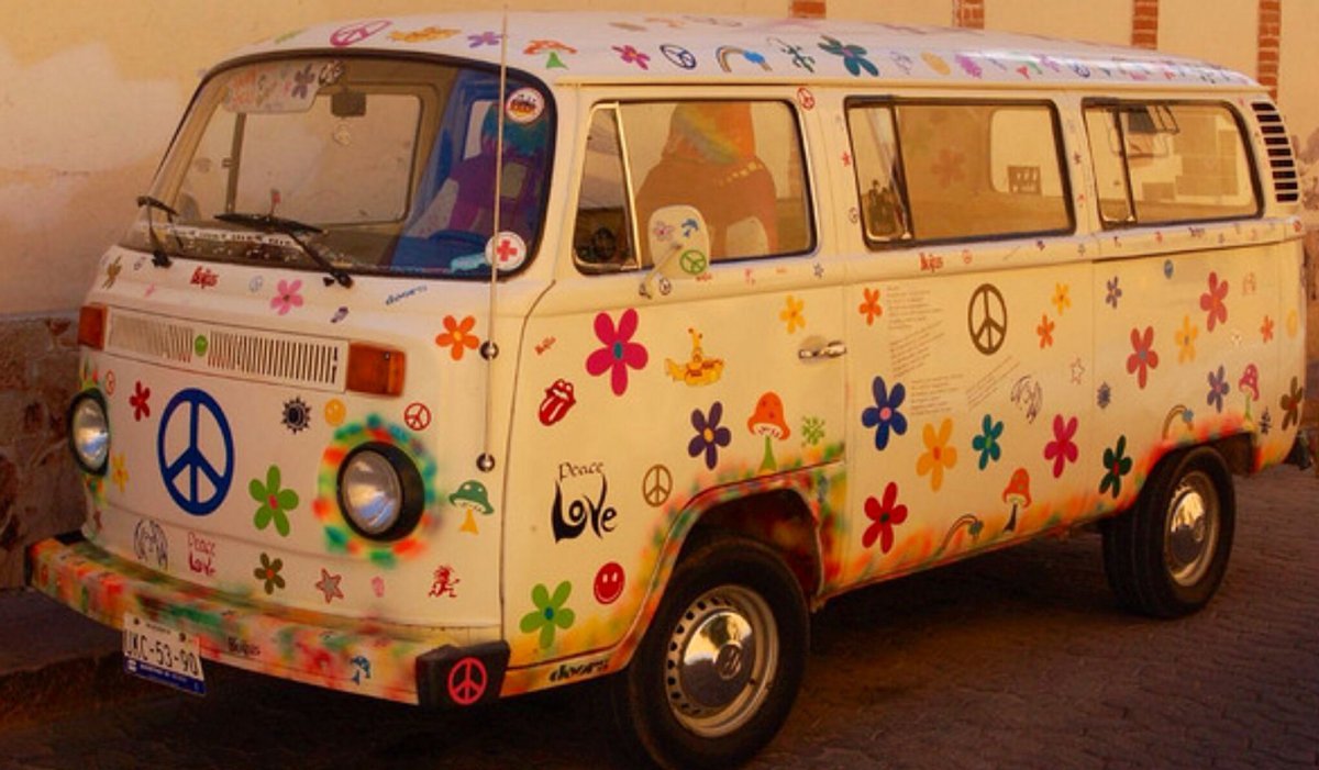 Volkswagen Minivan 1970 хиппи