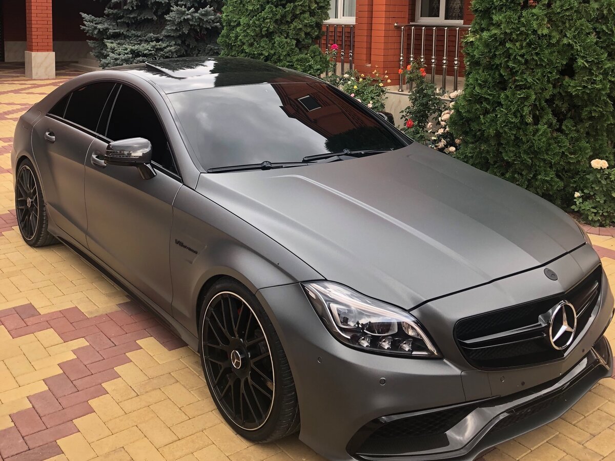 Мерседес CLS 63 AMG серый матовый
