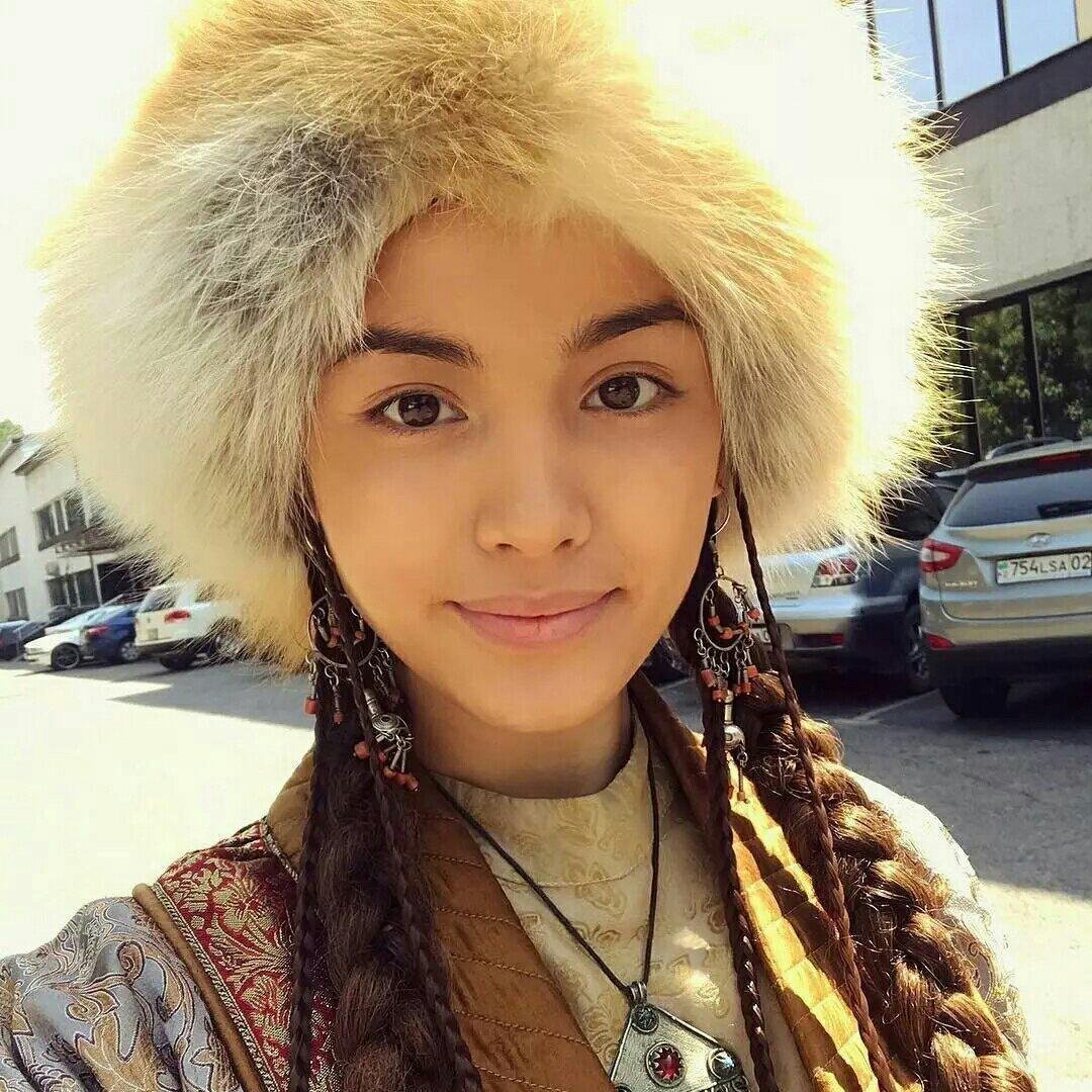 Казахские прически женские