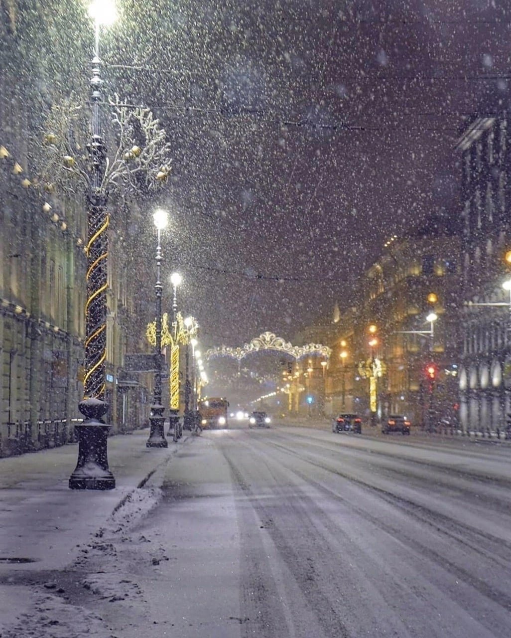 Невский проспект Санкт-Петербург зима