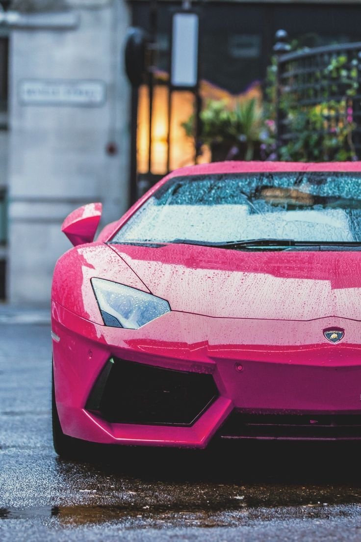 Lamborghini авентадор розовый