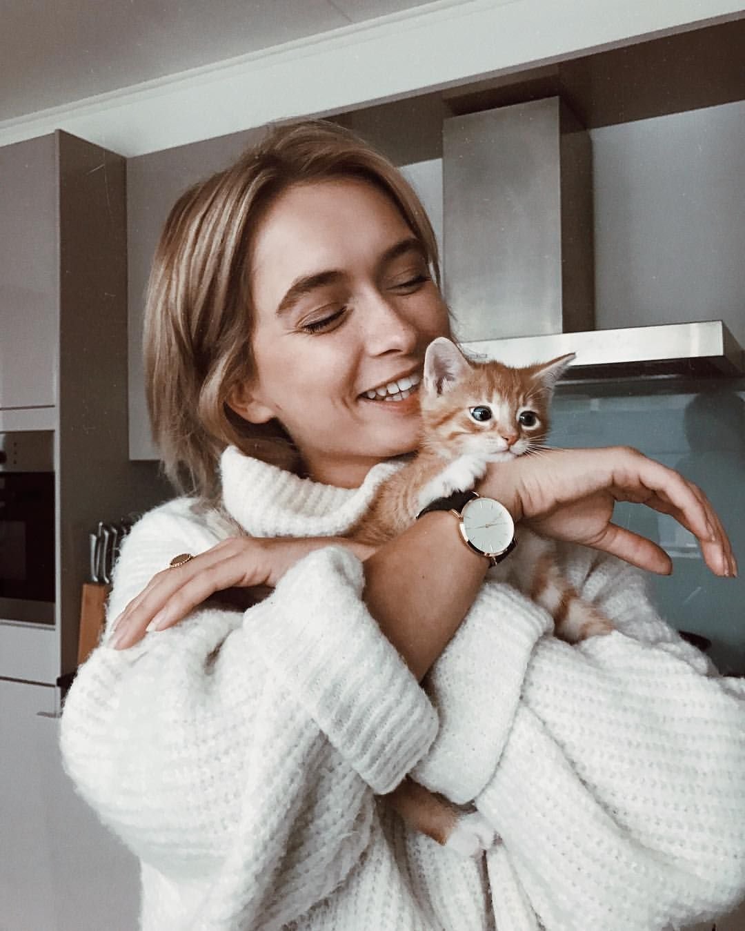Селфи с котенком