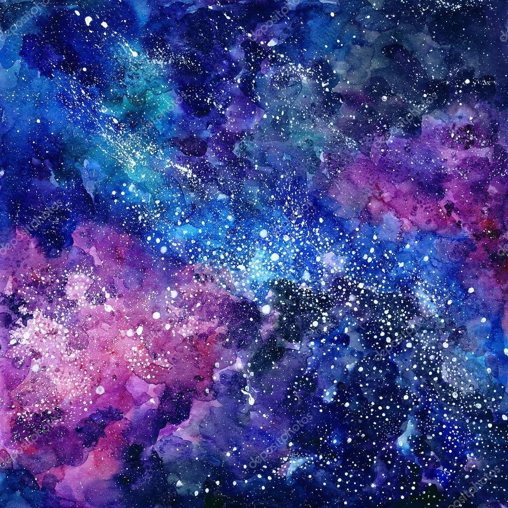 Космос акварелью