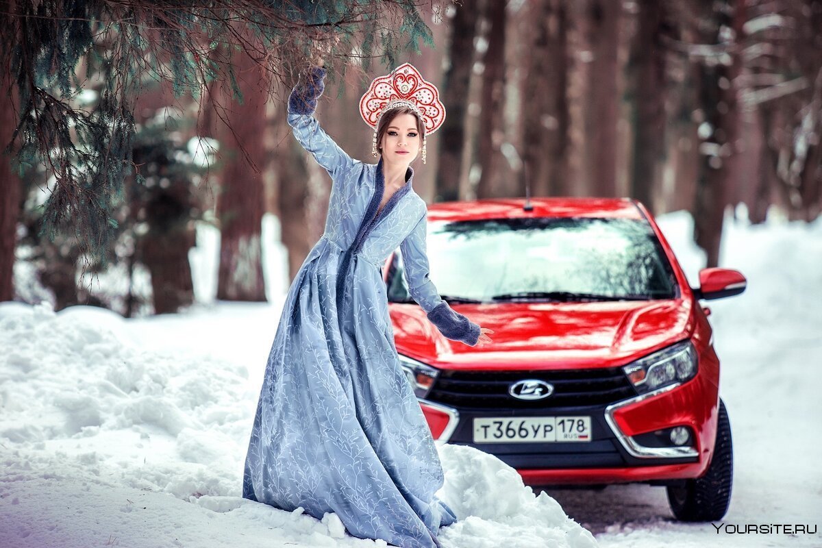 Lada Vesta зима