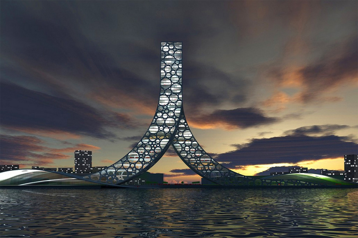 Здание «Ren» (Шанхай, Китай).
