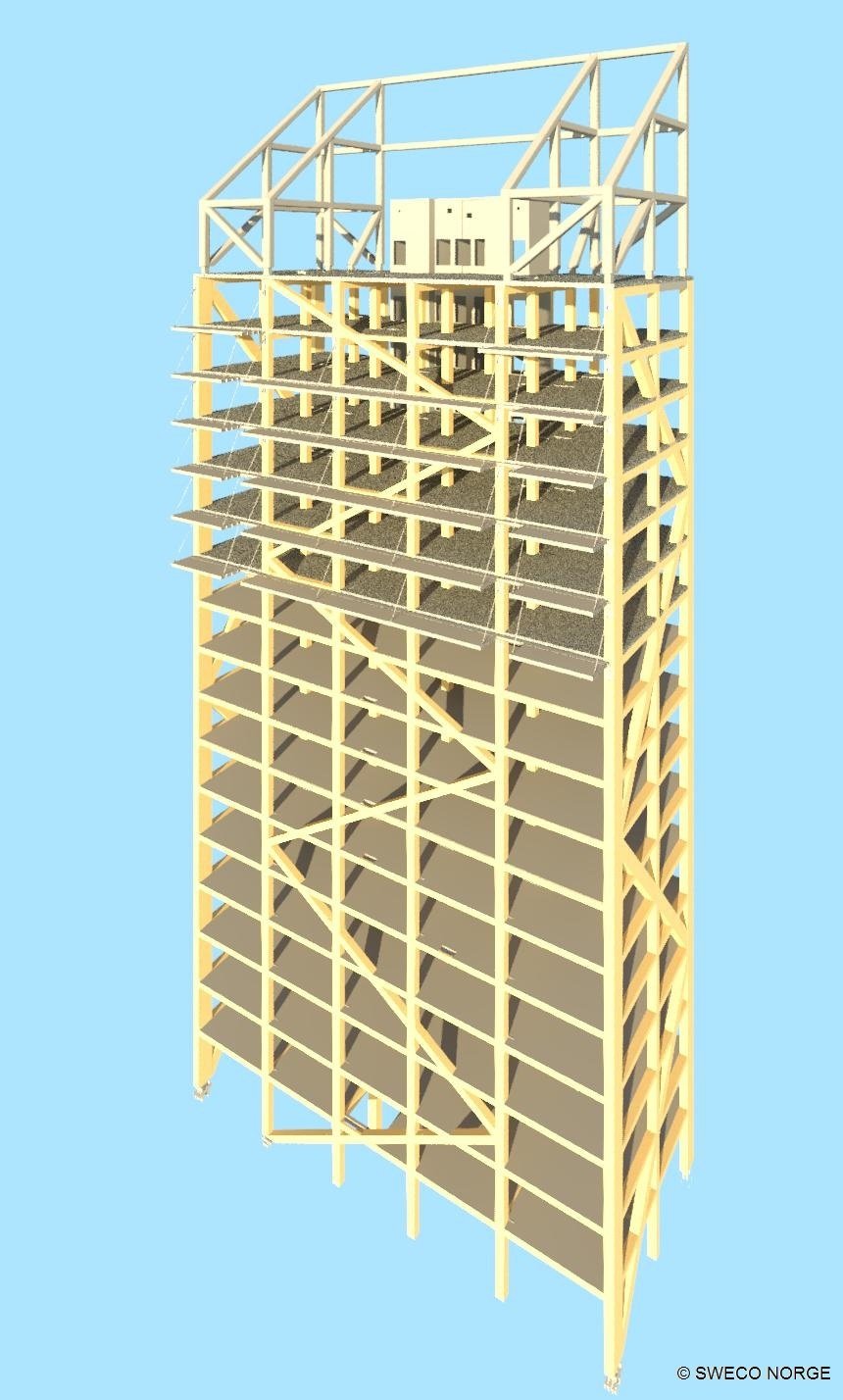 Башня Mjøstårnet