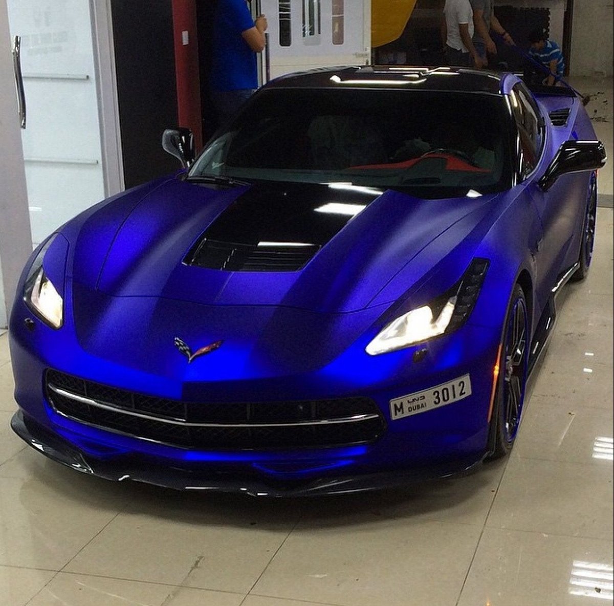 Corvette c7 Тиффани Chrome Wrap