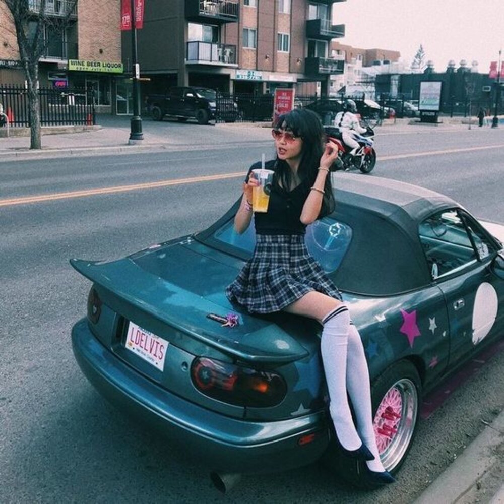 Japanese girl with JDM