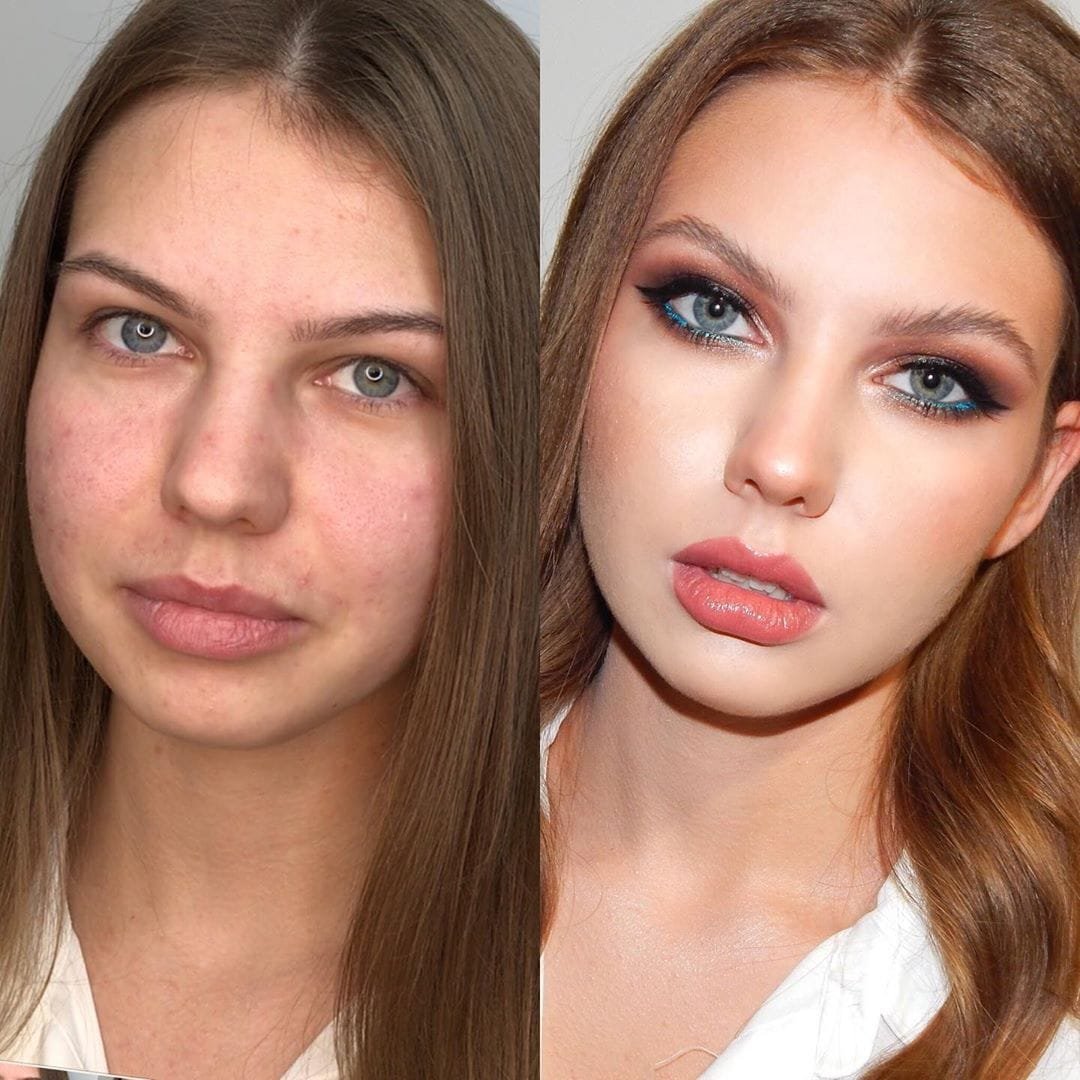 Девушка без макияжа