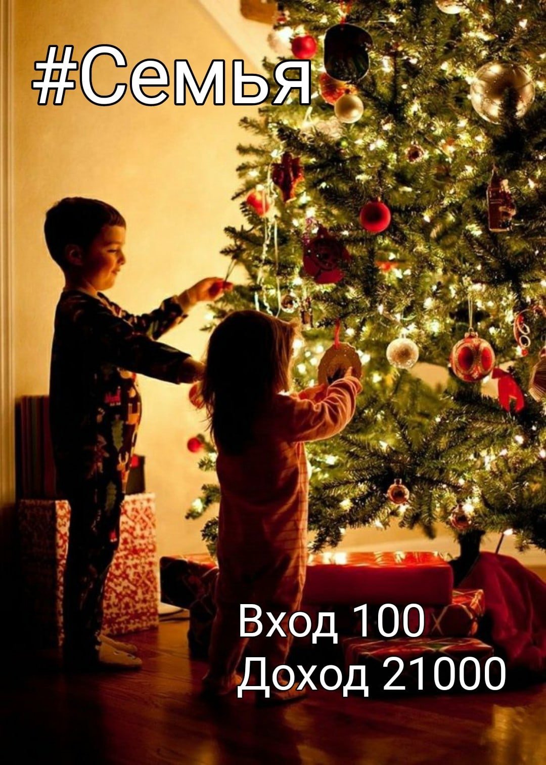 Новый год семья
