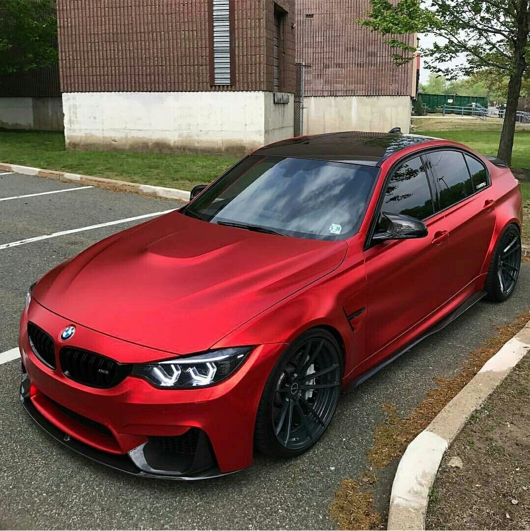 BMW f30 красная