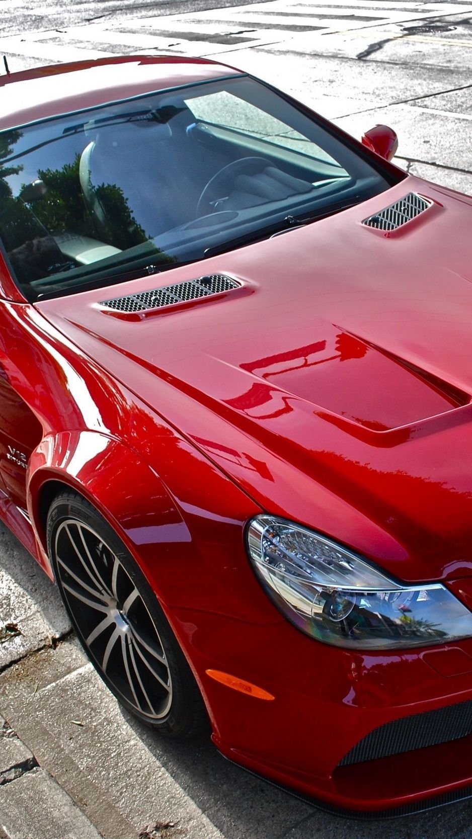 Мерседес Бенц SL 65 AMG красный