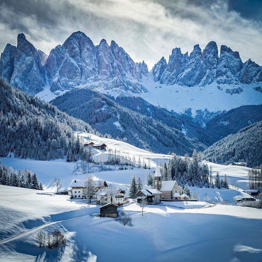 Доломитовые горы, Италия, Val di Funes