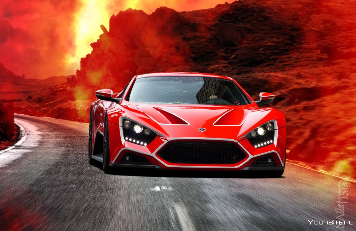 Zenvo st1 красный